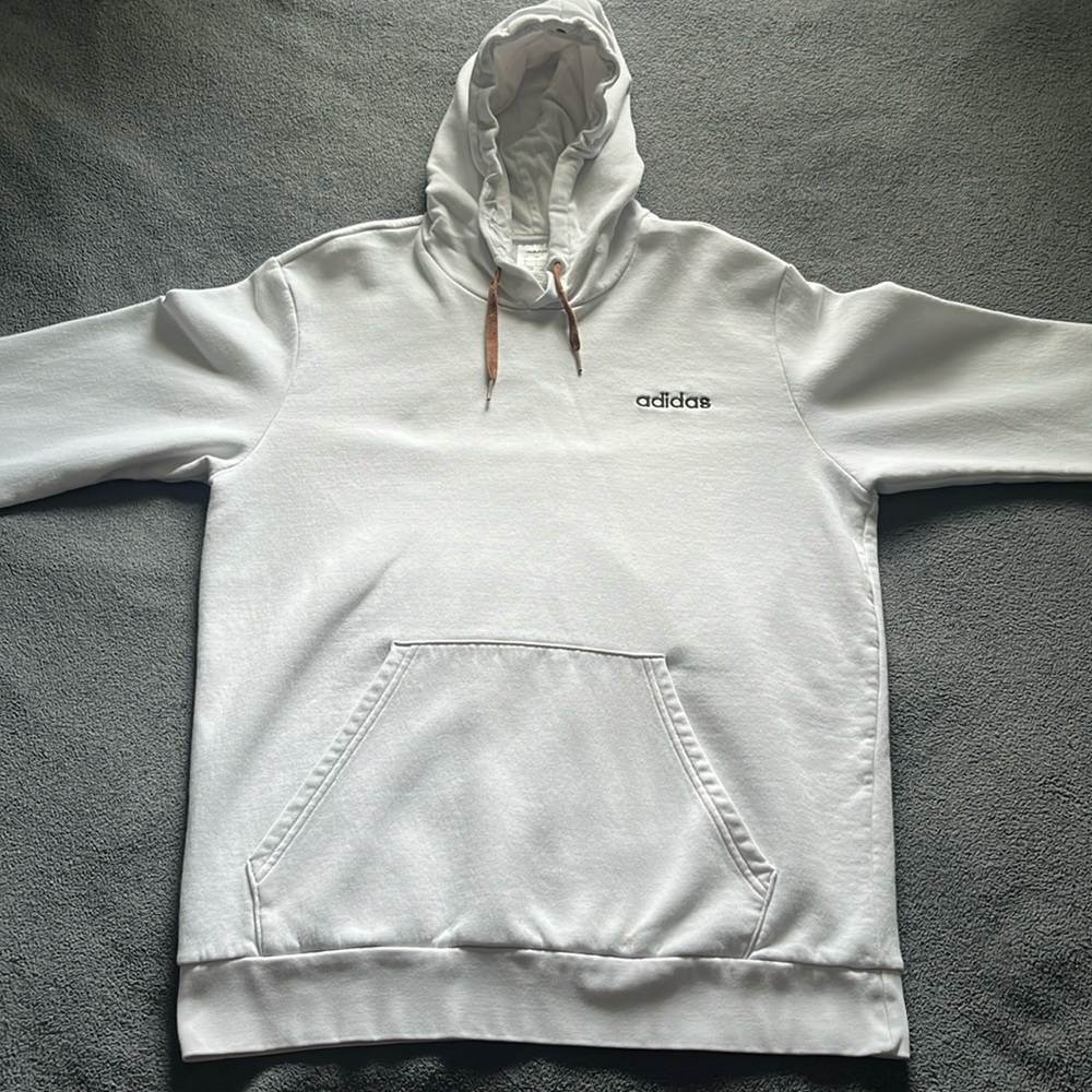 White Adidas Hoodie